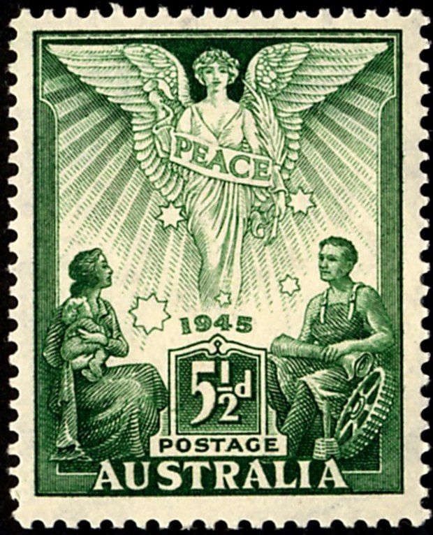 Australia 1946 Angel of Peace stamp