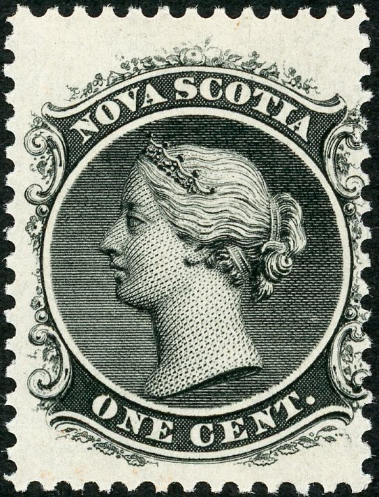 Nova Scotia 1860 1-cent Queen Victoria